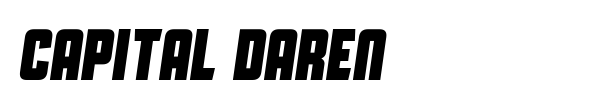Capital Daren font preview